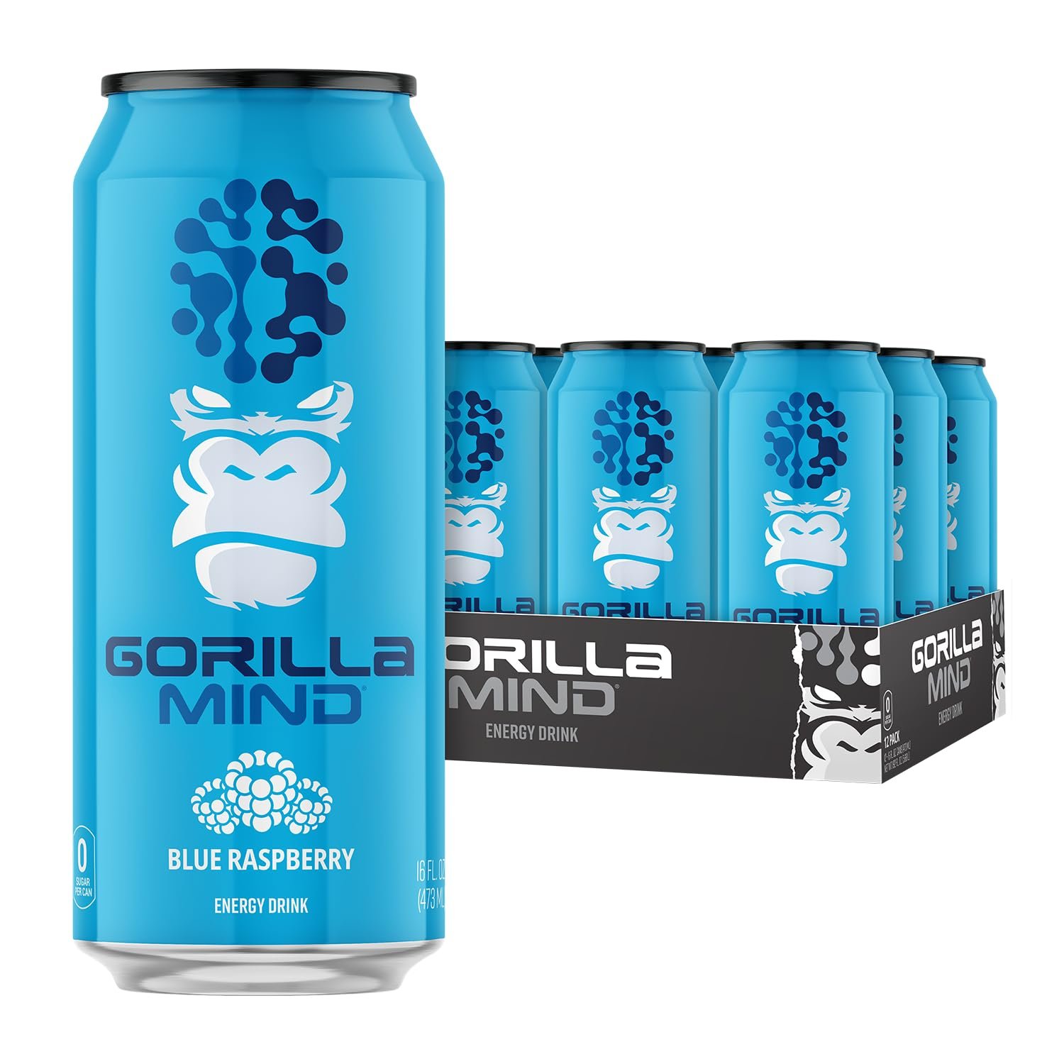 Gorilla Mind Blue Raspberry Drink